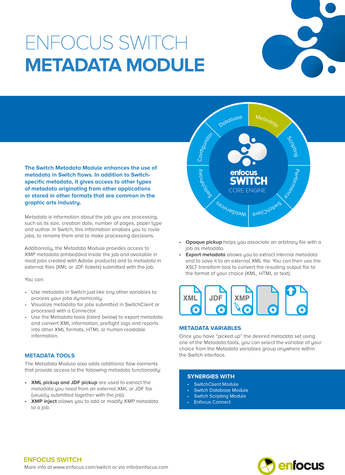 Enfocus Switch Metadata Module